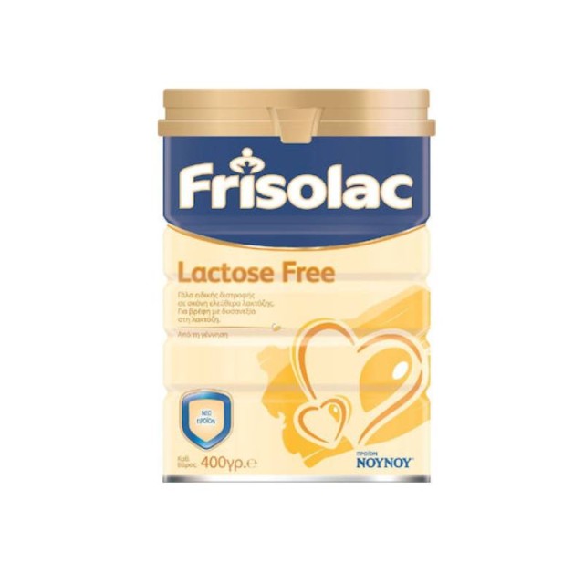 ΝΟΥΝΟΥ Γάλα σε Σκόνη Frisolac Lactose Free 0m+ 400gr